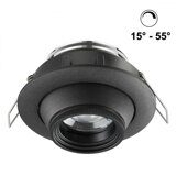 358444 SPOT NT20 222 черный  Встраиваемый св-к DIM (угол рассеивания 15°~55°) IP20 LED 4000К 8W HORN