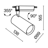 Трековый светильник Technical TR003-1-26W4K-S-B