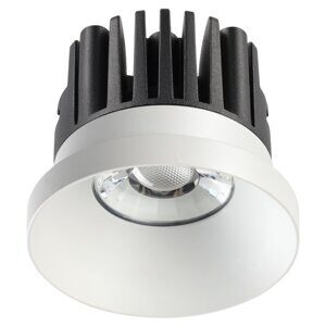 357585 SPOT NT18 225 белый Встраиваемый светильник IP44 LED 3000K 10W 100-265V METIS